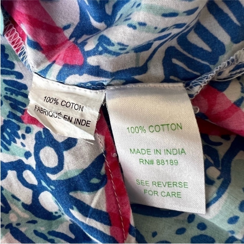 Lilly Pulitzer Atlee Tunic Dress She She Shells Print Cotton Girls Small - Picture 9 of 13
